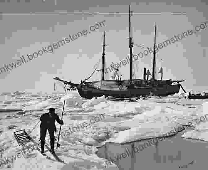 A Group Of Explorers Standing On A Glacier In Antarctica During The Heroic Age Of Exploration. Polar Exploration (Illustrated): The Romance Of (Antarctica 3)