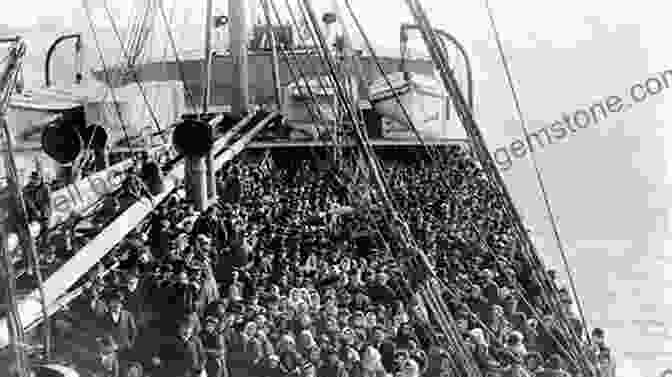 A Group Of Immigrants Arriving At Ellis Island, Symbolizing The Promise Of The American Dream Journey: A Novel James A Michener