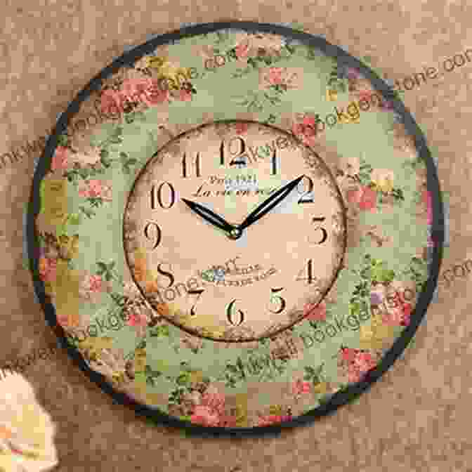 A Painted Wall Clock Hanging On A Wall Paint And Frame: Botanical Painting: Nearly 20 Inspired Projects To Paint And Frame Instantly (Paint Frame)