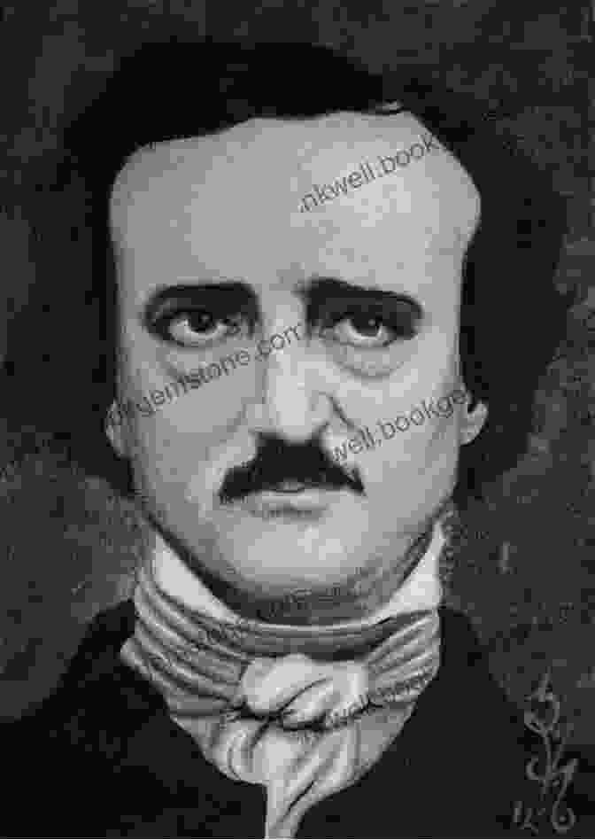 A Portrait Of Edgar Allan Poe, Capturing His Enigmatic And Intense Gaze Complete Stories And Poems Of Edgar Allen Poe