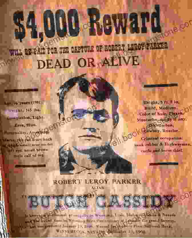 A Wanted Poster For Butch Cassidy And His Gang The Oregon Chase (Western Frontier Justice War)