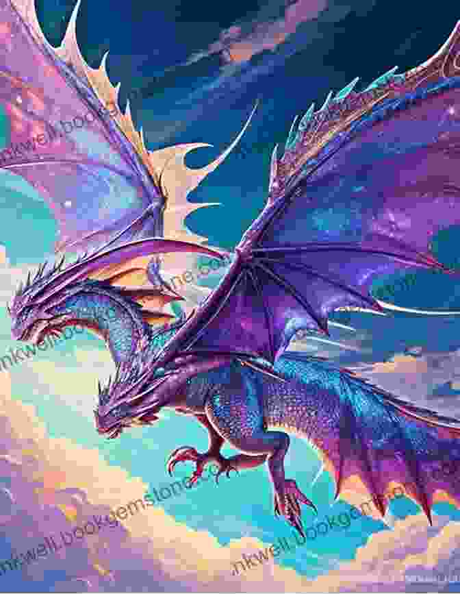 Azure Heartstriker Dragon Soaring Through The Sky, Its Scales Shimmering Like A Thousand Stars A Dragon Of A Different Color (Heartstrikers 4)