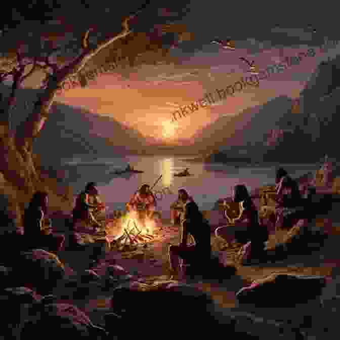 Early Humans Gathered Around A Campfire Beginnings: The Ending Origin Stories