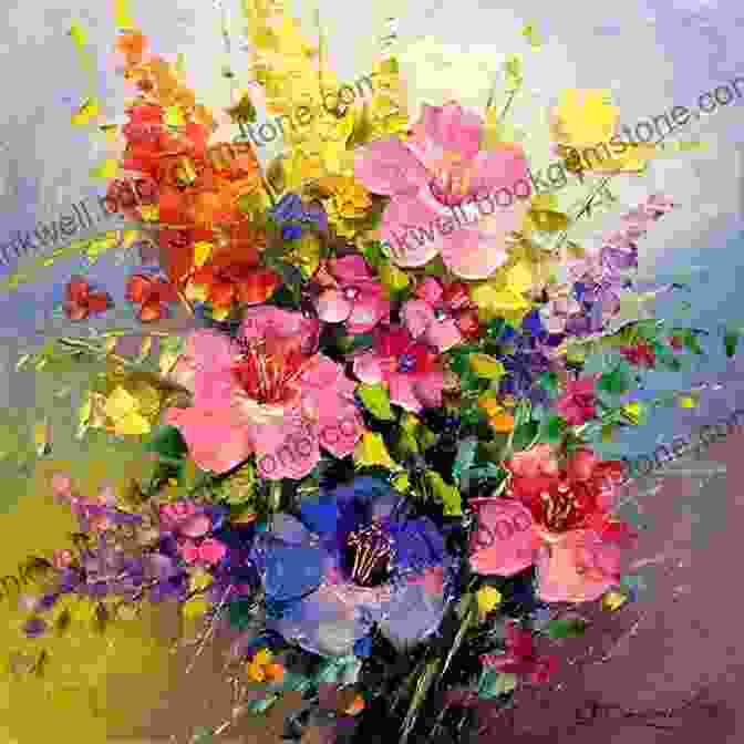 Image Of A Painting Of A Bouquet Of Flowers Painting Butterflies Blooms With Sherry C Nelson