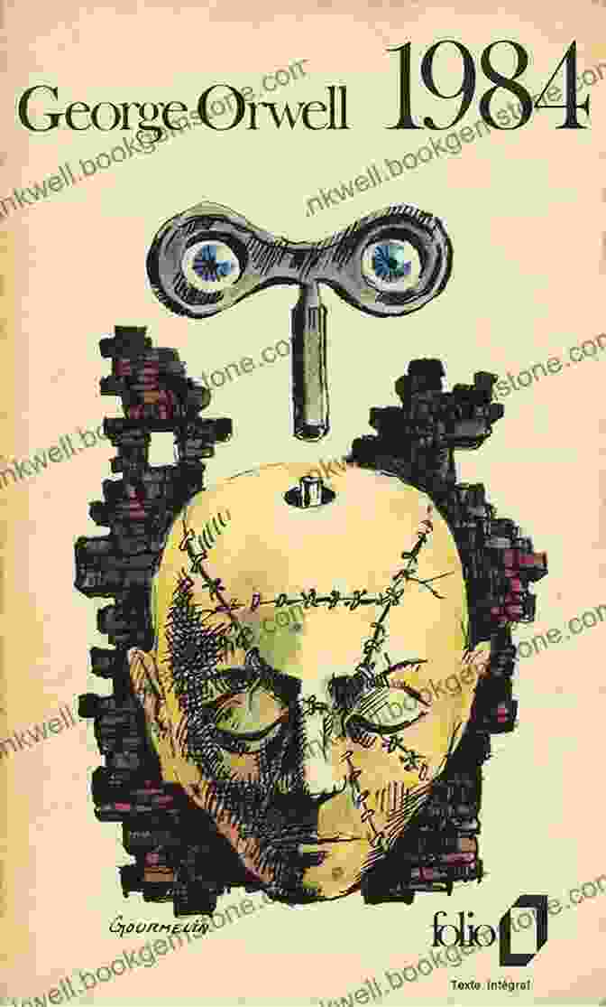 Image Of The Cover Of 1984 By George Orwell, Depicting A Man's Face With A Large Moustache Superimposed On A Surveillance Camera Best Dystopian Novels Everyone Should Read (1984 Brave New World We The Time Machine The Iron Heel)
