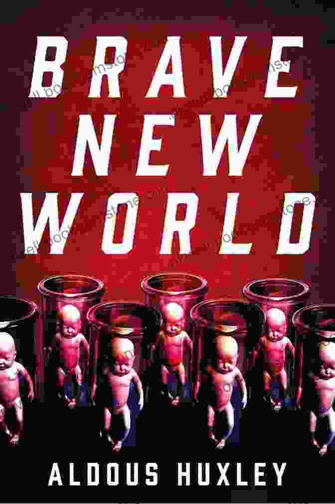 Image Of The Cover Of Brave New World By Aldous Huxley, Depicting A Blue And White Geometric Design With A Circle Of Nine Figures In The Center Best Dystopian Novels Everyone Should Read (1984 Brave New World We The Time Machine The Iron Heel)