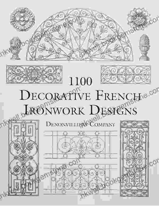 Ornate French Ironwork Design Featuring Intricate Scrollwork And Floral Motifs. Decorative French Ironwork Designs (Dover Jewelry And Metalwork)
