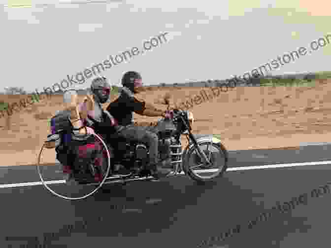 Two Motorcyclists Riding Through The Desert Turnip Road: Beyond The Hippie Trail From Southend To Sydney
